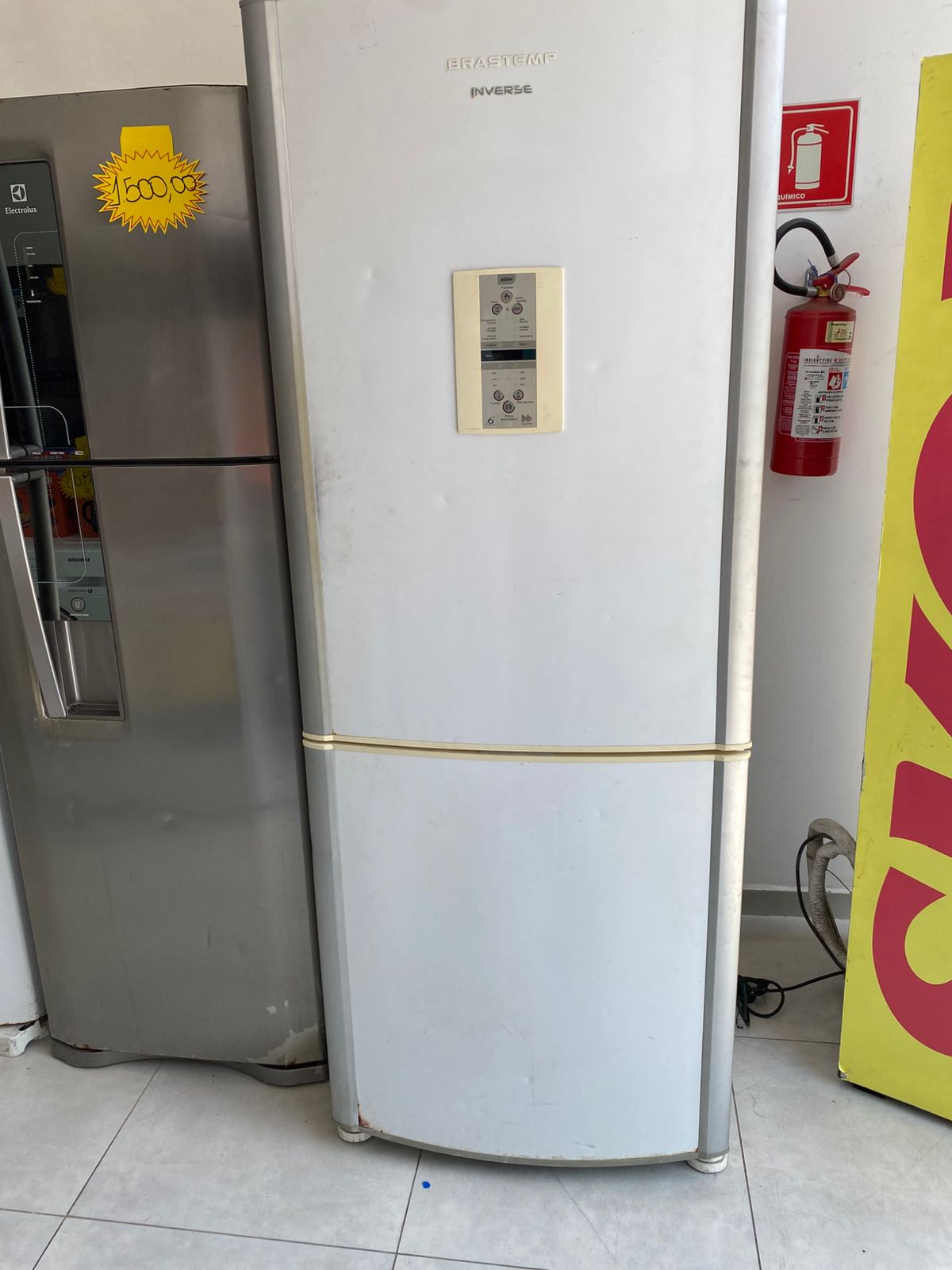 Geladeira Brastemp Inverse (Sem gaveta do freezer)